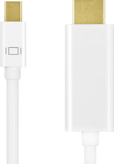LogiLink Cable mini DisplayPort male - HDMI male 1m (CV0122) - Image 2
