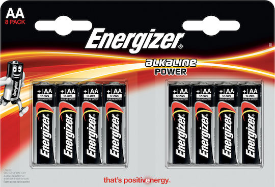 Energizer Power Αλκαλικές Μπαταρίες AA 1.5V 8τμχ - Image 2