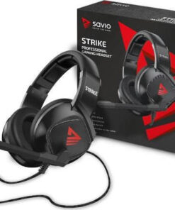 Alternative view of Savio Strike Over Ear Gaming Headset με σύνδεση USB / 3.5mm Κόκκινο