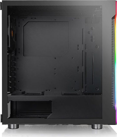 Thermaltake H200 TG RGB Gaming Midi Tower Κουτί Υπολογιστή με Πλαϊνό Παράθυρο Μαύρο - Image 3