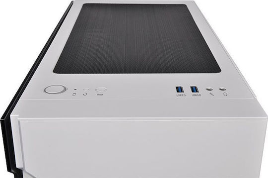 Thermaltake H200 TG Snow RGB Gaming Midi Tower Κουτί Υπολογιστή με Πλαϊνό Παράθυρο Λευκό - Image 5