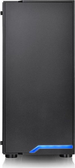 Thermaltake H100 TG Gaming Midi Tower Κουτί Υπολογιστή Μαύρο - Image 2