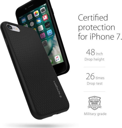 Spigen Liquid Air Armor Back Cover Σιλικόνης Μαύρο (iPhone 7 / 8 / SE 2020 / SE 2022) 042CS20511 - Image 10
