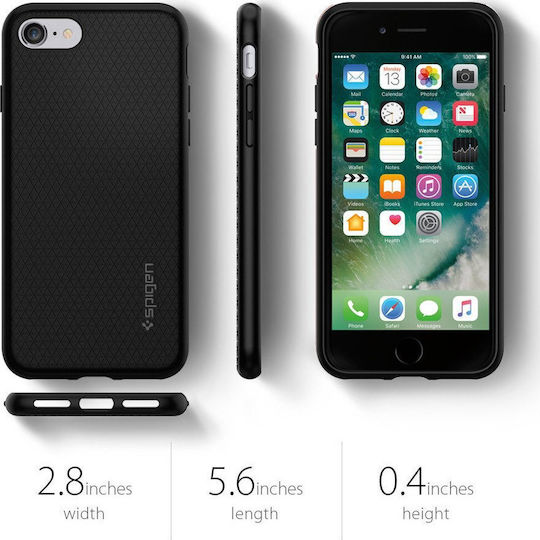 Spigen Liquid Air Armor Back Cover Σιλικόνης Μαύρο (iPhone 7 / 8 / SE 2020 / SE 2022) 042CS20511 - Image 9