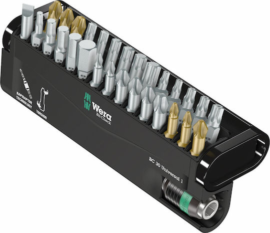 Wera Σετ 30 Μύτες Κατσαβιδιού Bit BC 30 Universal 1 05056440001
