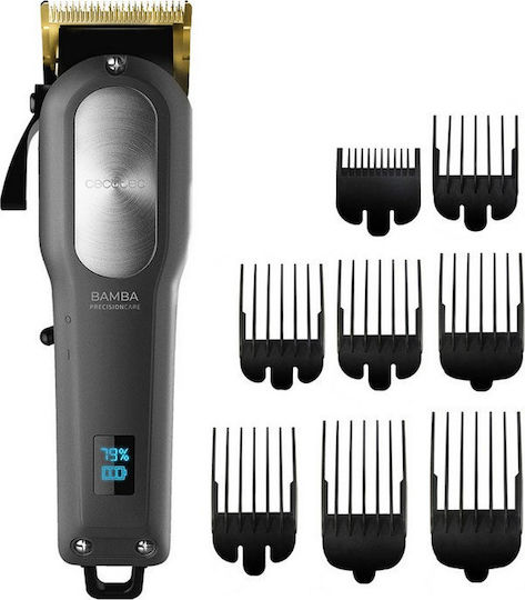 Cecotec Bamba PrecisionCare Pro Clipper Titanium Go Επαγγελματική Κουρευτική Μηχανή Μαύρη 04218