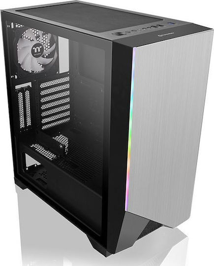 Thermaltake H550 TG ARGB Gaming Midi Tower Κουτί Υπολογιστή με Πλαϊνό Παράθυρο Ασημί - Image 5