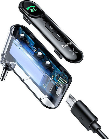 Baseus Bluetooth Αυτοκινήτου για το Ηχοσύστημα (AUX / Audio Receiver / με USB θύρα Φόρτισης) WXQY-01 - Image 3