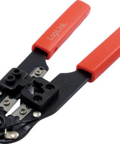 LogiLink Πρέσα Ακροδεκτών Δικτύου RJ45 με Απογυμνωτή (Μήκος 190mm) WZ0004