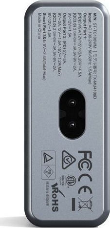 Satechi Βάση Φόρτισης με 2 Θύρες USB-A και 2 Θύρες USB-C 90W Power Delivery σε Γκρι χρώμα (ST-TC108WM) - Image 3