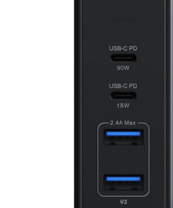 Alternative view of Satechi Βάση Φόρτισης με 2 Θύρες USB-A και 2 Θύρες USB-C 90W Power Delivery σε Γκρι χρώμα (ST-TC108WM)