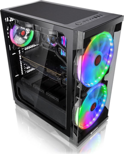Raijintek Silenos Pro Gaming Midi Tower Κουτί Υπολογιστή με Πλαϊνό Παράθυρο Μαύρο - Image 3