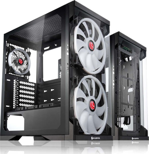 Raijintek Silenos Pro Gaming Midi Tower Κουτί Υπολογιστή με Πλαϊνό Παράθυρο Μαύρο - Image 5