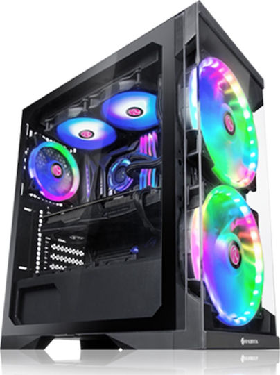 Raijintek Silenos Pro Gaming Midi Tower Κουτί Υπολογιστή με Πλαϊνό Παράθυρο Μαύρο - Image 2
