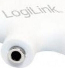 LogiLink CA1088 Μετατροπέας 3.5mm female σε 3.5mm female Λευκό 1τμχ