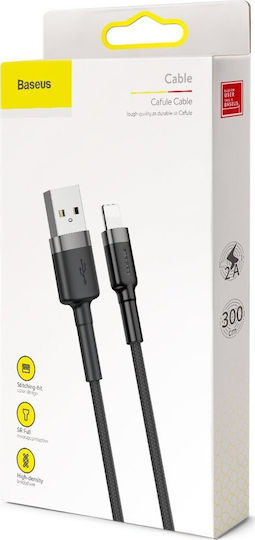 Baseus Cafule Braided USB to Lightning Cable Μαύρο 3m (CALKLF-RG1) - Image 7