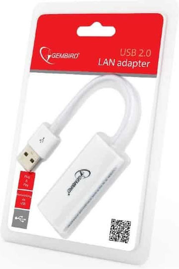 Gembird NIC-U2-02 USB Αντάπτορας Δικτύου για Ενσύρματη σύνδεση Ethernet - Image 3