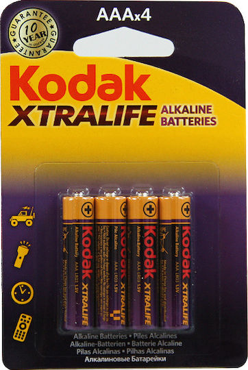 Kodak Xtralife Αλκαλικές Μπαταρίες AAA 1.5V 4τμχ MN2400 - Image 4