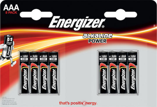 Energizer Power Αλκαλικές Μπαταρίες AAA 1.5V 8τμχ - Image 2