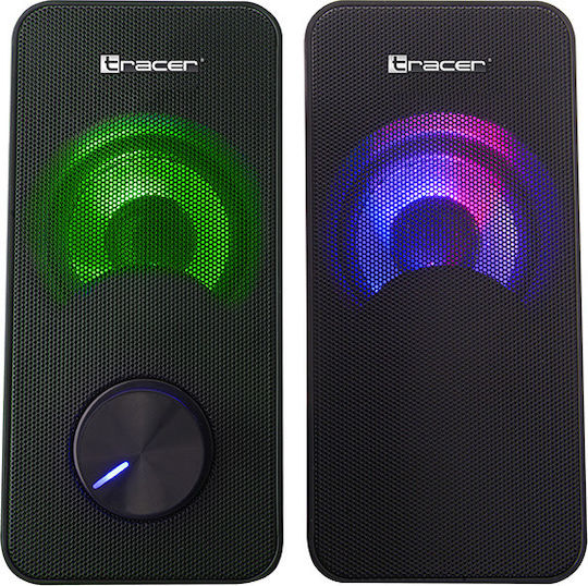 Tracer Loop RGB USB Ηχεία Υπολογιστή 2.0 με RGB Φωτισμό και Ισχύ 6W Μαύρα - Image 3