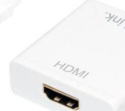LogiLink Μετατροπέας USB-C male σε HDMI female Λευκό 1τμχ UA0236A