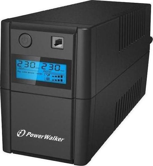 Powerwalker VI 650 SE LCD UPS Line-Interactive 650VA 360W με 2 Schuko Πρίζες - Image 2