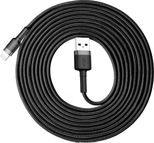Baseus Cafule Braided USB to Lightning Cable Μαύρο 3m (CALKLF-RG1) - Image 2