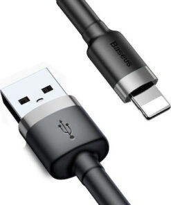 Baseus Cafule Braided USB to Lightning Cable Μαύρο 3m (CALKLF-RG1)