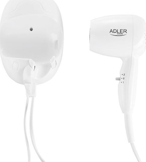 Adler AD-2252 Σεσουάρ Ξενοδοχείου Λευκό 1.6kW με Σπειροειδές Καλώδιο έως 160εκ. AD 2252 - Image 2