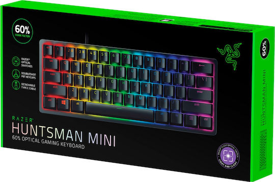 Razer Huntsman Mini Gaming Μηχανικό Πληκτρολόγιο 60% με Razer Clicky διακόπτες και RGB φωτισμό (Αγγλικό US) - Image 3
