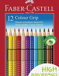 Faber-Castell Grip Ξυλομπογιές Σετ 12 χρώματα 124122