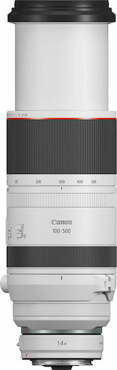 Canon Full Frame Φωτογραφικός Φακός RF 100-500mm f/4.5-7.1L IS USM Telephoto / Super Telephoto / Tele Zoom για Canon RF Mount Λευκός - Image 2