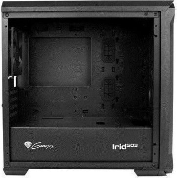 Genesis Irid 503 Gaming Micro Tower Κουτί Υπολογιστή με Πλαϊνό Παράθυρο Μαύρο - Image 5