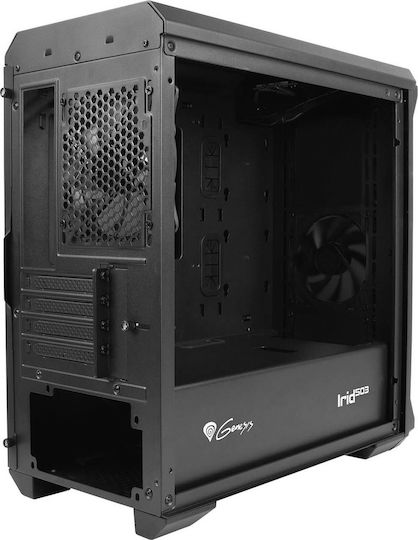 Genesis Irid 503 Gaming Micro Tower Κουτί Υπολογιστή με Πλαϊνό Παράθυρο Μαύρο - Image 4