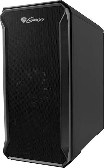 Genesis Irid 503 Gaming Micro Tower Κουτί Υπολογιστή με Πλαϊνό Παράθυρο Μαύρο - Image 3