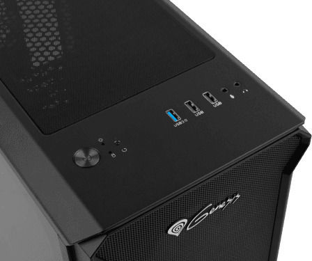 Genesis Irid 503 Gaming Micro Tower Κουτί Υπολογιστή με Πλαϊνό Παράθυρο Μαύρο - Image 6