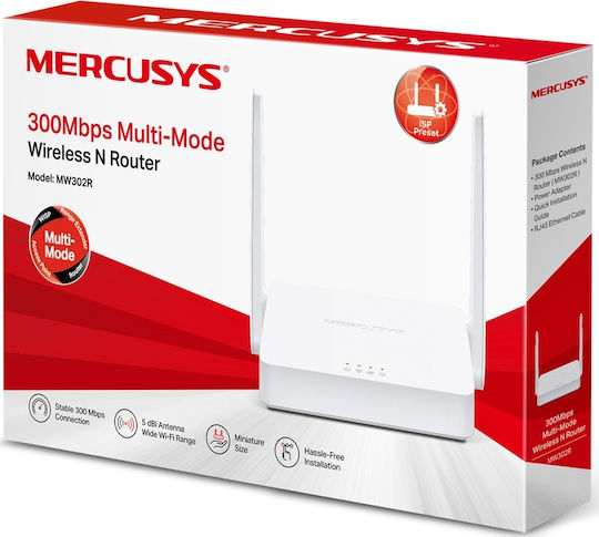Mercusys MW302R v1 Ασύρματο Router Wi‑Fi 4 με 3 Θύρες - Image 3
