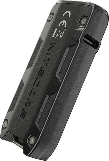 NiteCore Επαναφορτιζόμενος Φακός Μπρελόκ LED IP54 με Μέγιστη Φωτεινότητα 700lm Tip SE Black 9110101066 - Image 3