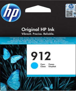 HP 912 Γνήσιο Μελάνι Εκτυπωτή InkJet Κυανό (3YL77AE)