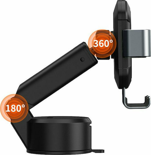 Baseus Gravity Βάση Κινητού Αυτοκινήτου 4.7" - 6.5" με Ρυθμιζόμενα Άγκιστρα Μαύρη SUYL-TK01 - Image 3