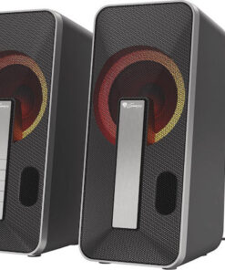 Alternative view of Genesis HELIUM 100BT RGB Ασύρματα Ηχεία Υπολογιστή 2.0 με RGB Φωτισμό και Bluetooth Ισχύος 10W σε Μαύρο Χρώμα