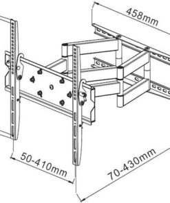 Alternative view of Techly ICA-PLB 147M Επιτοίχια έως 55" και 70kg Black