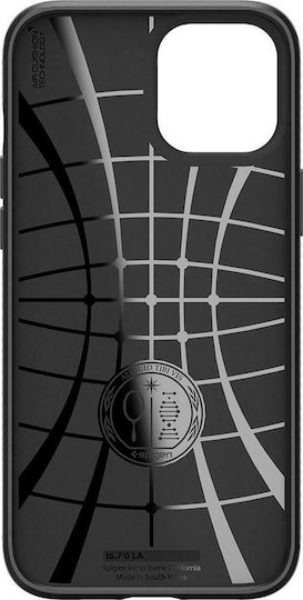 Spigen Liquid Air Back Cover Σιλικόνης Μαύρο (iPhone 12 / 12 Pro) ACS01701 - Image 6