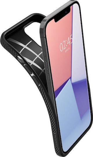 Spigen Liquid Air Back Cover Σιλικόνης Μαύρο (iPhone 12 / 12 Pro) ACS01701 - Image 4