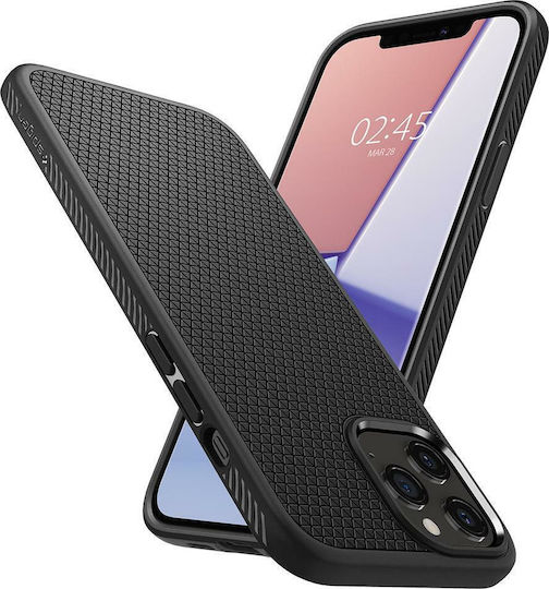 Spigen Liquid Air Back Cover Σιλικόνης Μαύρο (iPhone 12 / 12 Pro) ACS01701 - Image 3