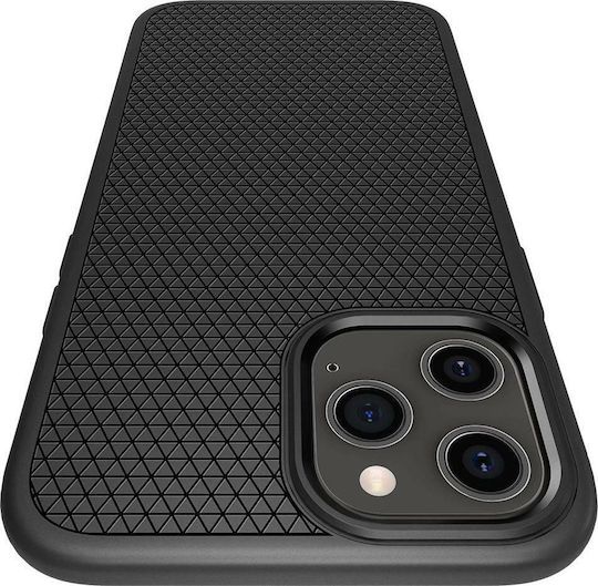Spigen Liquid Air Back Cover Σιλικόνης Μαύρο (iPhone 12 / 12 Pro) ACS01701 - Image 5