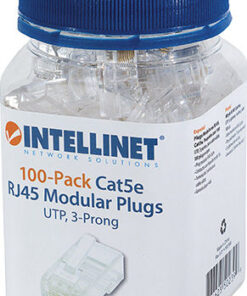 Alternative view of Intellinet Βύσμα RJ-45 male Cat5e 100τμχ (502399)
