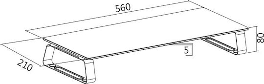 LogiLink Επιτραπέζια Βάση Οθόνης έως 32" Διάφανη (BP0027) - Image 3