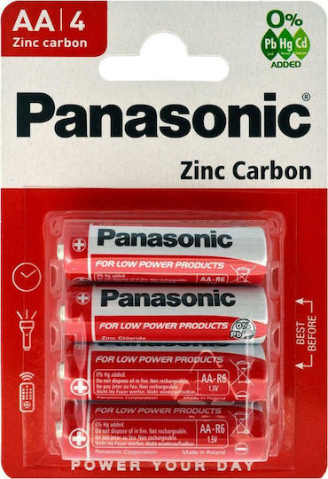 Panasonic Μπαταρίες Zinc AA 1.5V 4τμχ