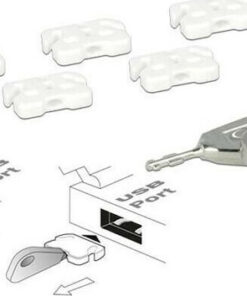 DeLock USB Port Blocker 2 key + 5x blocks (20648)
